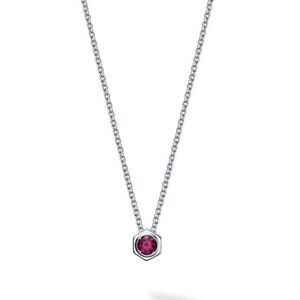 💛 925 Birks Bee Chic Rhodolite & Silver Pendant Necklace